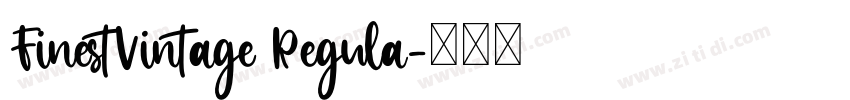 FinestVintage Regula字体转换